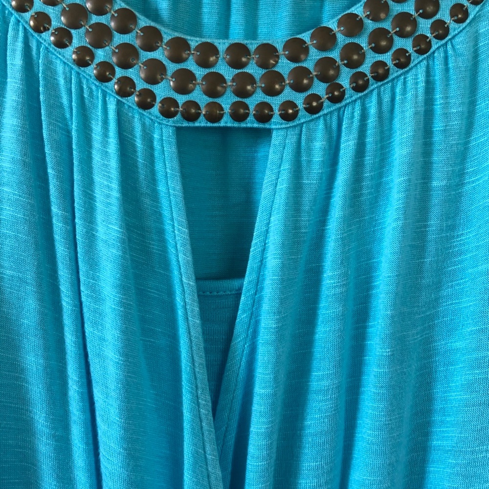 Como Turquoise Studded Top - Picture 4 of 8